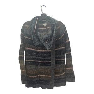 Lucky Brand Womens Blue Ombré Sweater Cardigan Wool Blend NWT Size XS